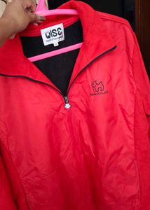 Red 1/4 Zip Pullover Sweatshirt