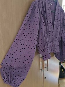 Polka Dot Crop Top