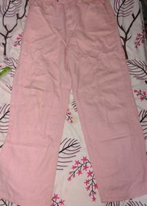 Pink boyfriend jeans