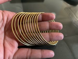 Gold Plated Bangels