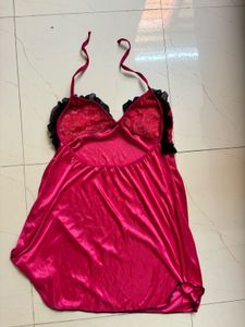 Satin mini night gown