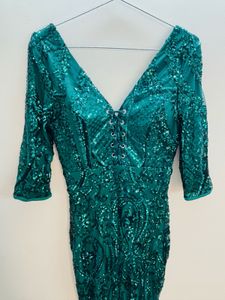 Emerald Sequin Gown