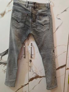 Cantabil Gray Denim Jeans