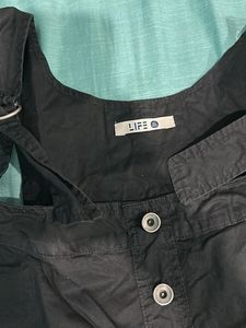 Black Pinafore Dress