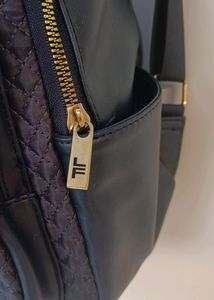 London Fog Quilted BackPack Navy Blue