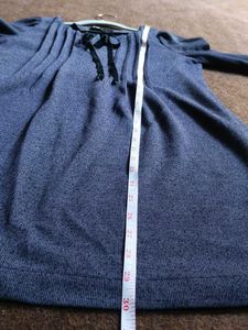Navy Blue A-line Dress for Women