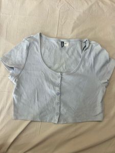 H & M Pastel Button-Up Top