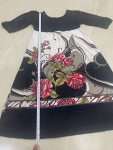 Floral Print Short Sleeve Dress