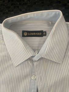 Blue stripe Formal shirt In Good condition