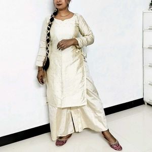 Elegant Cream Kurta Set