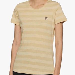 2Go Women's Striped Regular fit Sports T-Shirt