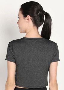 Black Activewear Crop Top