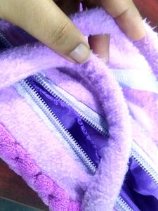 A Cute Purple Butterfly Sling With Hand Bag