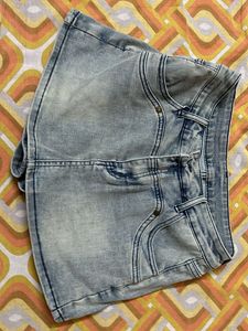 Denim Mini Skort