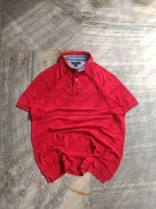 Tommy Hilfiger Red Polo Shirt