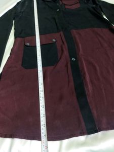 Two-tone Long Shirt