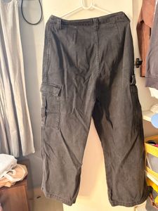 Dark Wash Cargo Pants