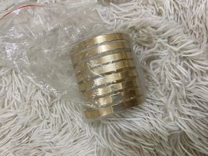 Chunky Gold Tone Stackable Bangle