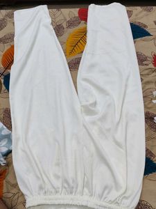 White Embroidered Kurta with Mirror Work