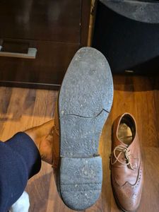 Tan Brogue Shoes For Men