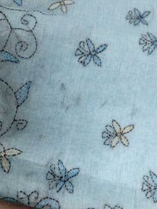 Beautiful cotton Embroidered Saree