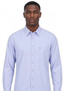 SAINT LAURENT YSL Classic Blue Button-Down Shirt