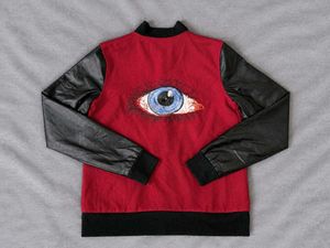 Vintage Red & Black Varsity Jacket