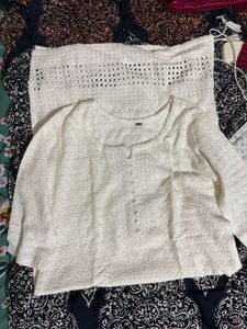 White Chikankari Kurta