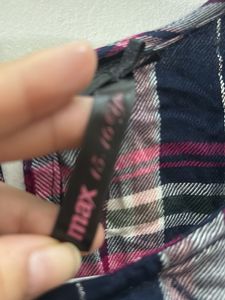 Max Chic Plaid Embroidered Tunic Top