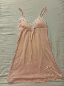 Pink Lace Trim Nightgown