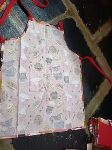 combo Cute Coffee Themed Apron &amp;oven glove