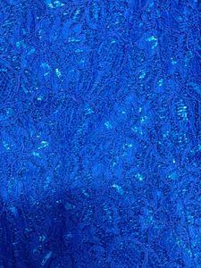 Elegant Blue Lace Dress