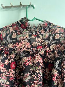 Floral Print Ruffle Dress