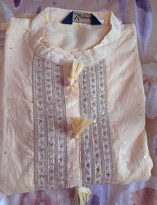 Elegant Yellow Embroidered Kurta suit set