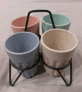 Set of 4 Pastel Cups
