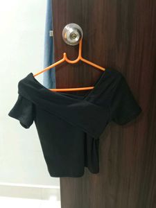 Black Off-Shoulder Top