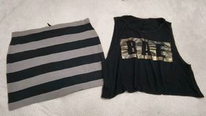 Very Cute N Beautiful Skirts With Crop Top