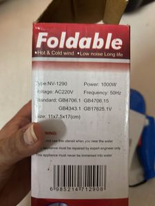 New Nova 1000W Foldable Hair Dryer