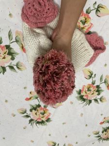 Combo Knitted Cap And Scarf