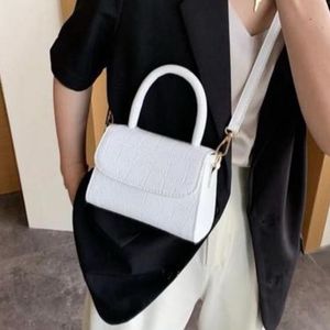 Chic White Top Handle Bag
