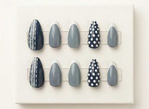Denim inspired nails