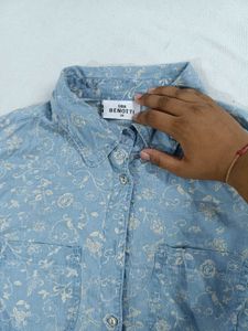 Floral Print Button-Up Shirt