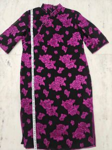 Floral Cheongsam Dress