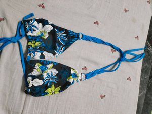 Floral Halter Bikini Top