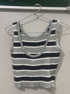 Striped Ribbed Tank Top