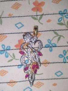 Elegant Pink Stone Pendant