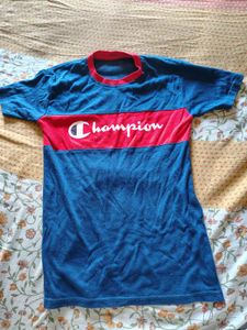 Unisex Blue &amp; Red Champion Style T-Shirt