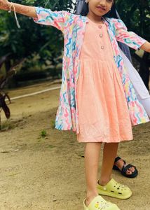 Cute Ruffled Dress with Colorful Print