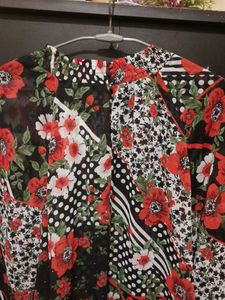 Chic Floral Patchwork Blouse