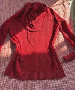 🍒Cherry Red 🍒 Neck Sweater